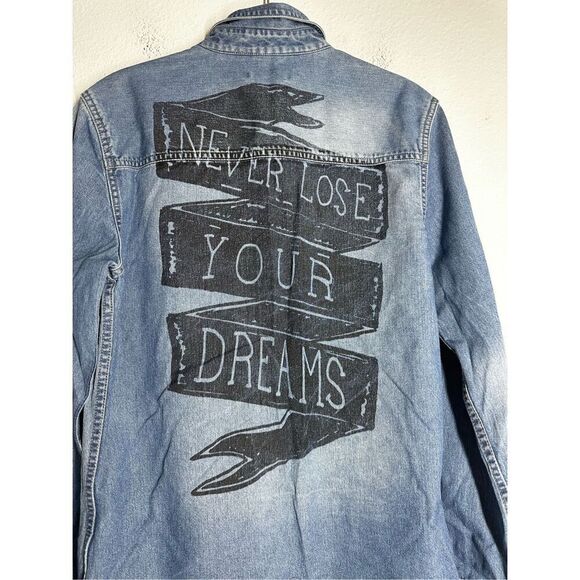 Gemo Blog Boys Denim Shirt Long Sleeve Button Up Size 16Y See Notes - Picture 6 of 14